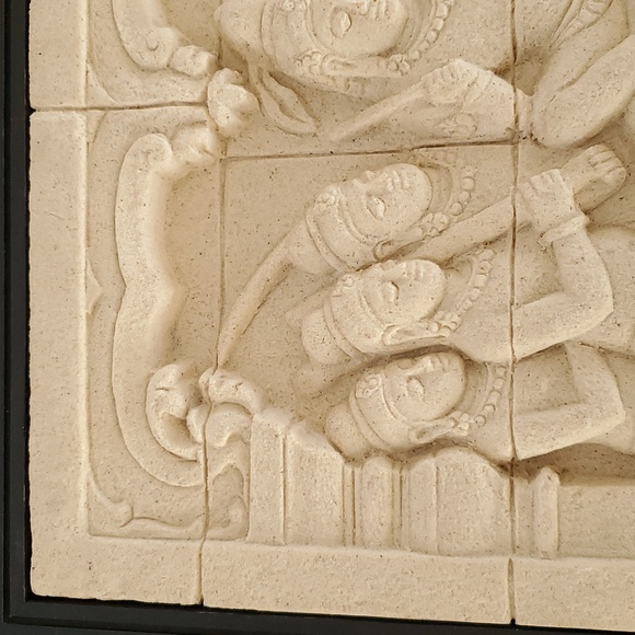 Borobudur Temple (Central Java, Indonesia) Relief Panel, Large - Picture 3 of 11